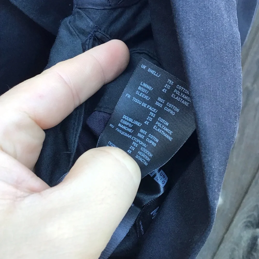 Uniqlo +J Jil Sander Blazer Mens Medium Black Lightweight Tailored Jacket - Picture 6 of 7